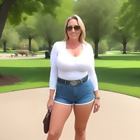 Wonderful day in the park for these housewives