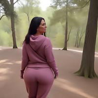Middle aged woman is fucked in the forest